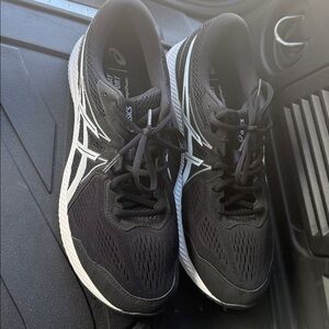 ASICS Black and White Athletic Sneakers